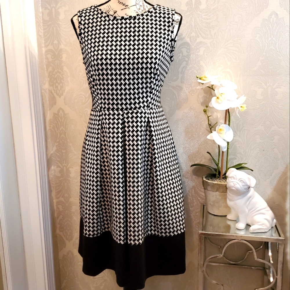Calvin Klein Houndstooth Dress